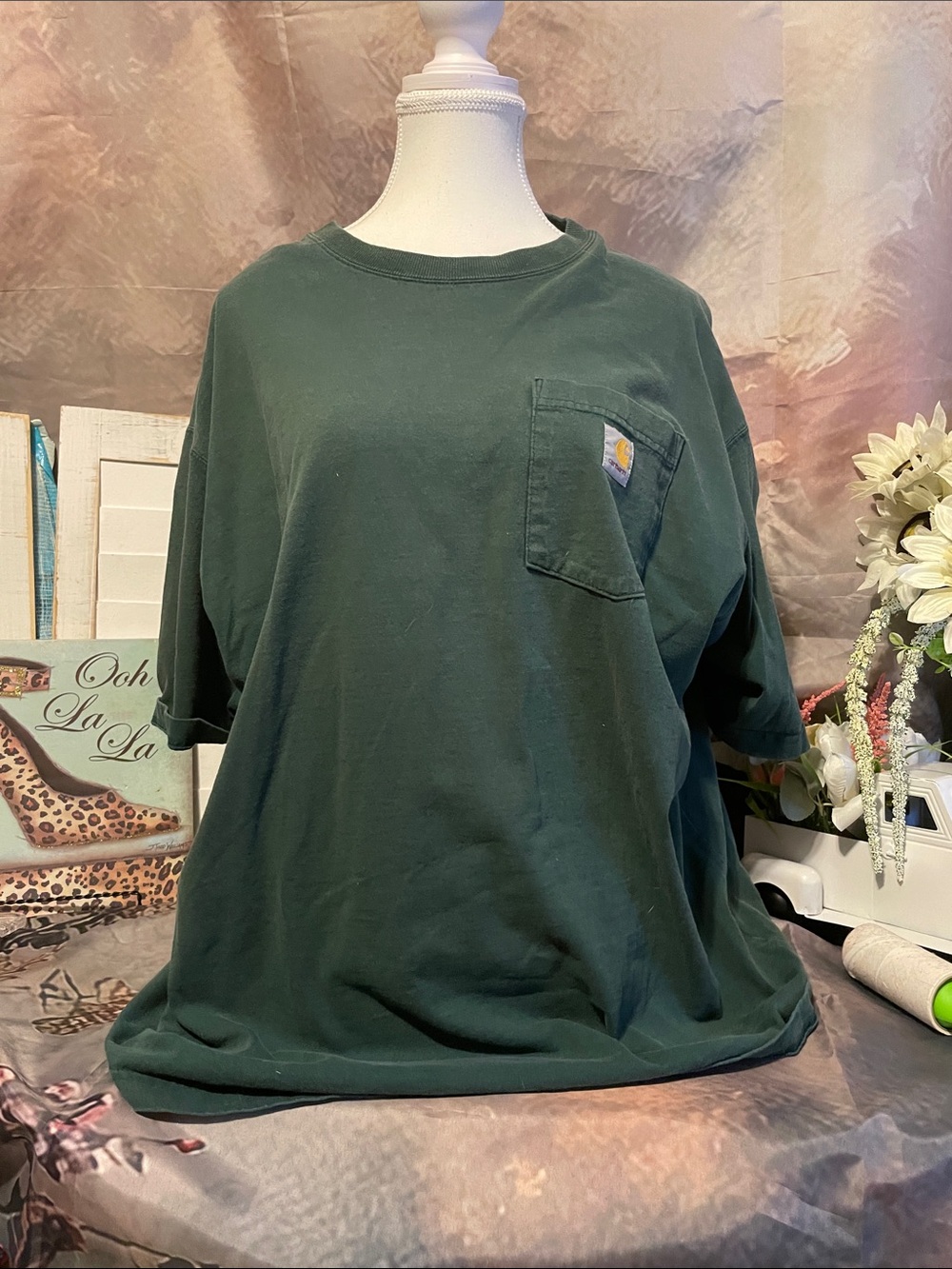 Carhartt Forest Green Short Sleeve Pocket Tee